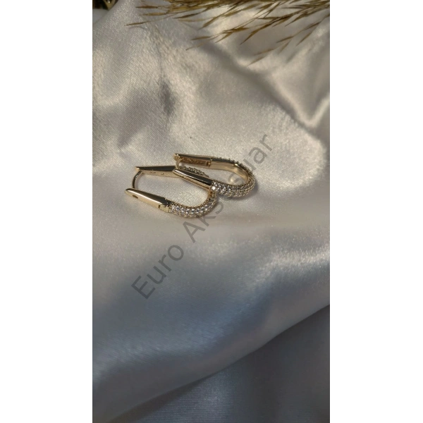 Xuping Zirkon Taş Detaylı Rose VIP Küpe