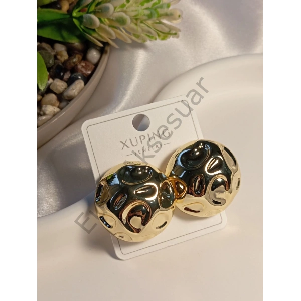 Yuvarlak Büyük Boy Vip Küpe