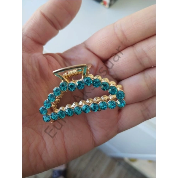 Zirkon Taşlı Mandal Toka