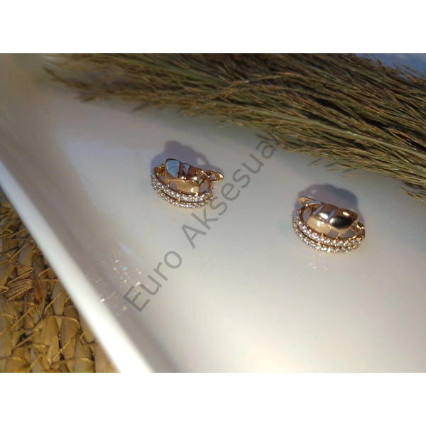 Zirkon Taşlı Vip Küpe