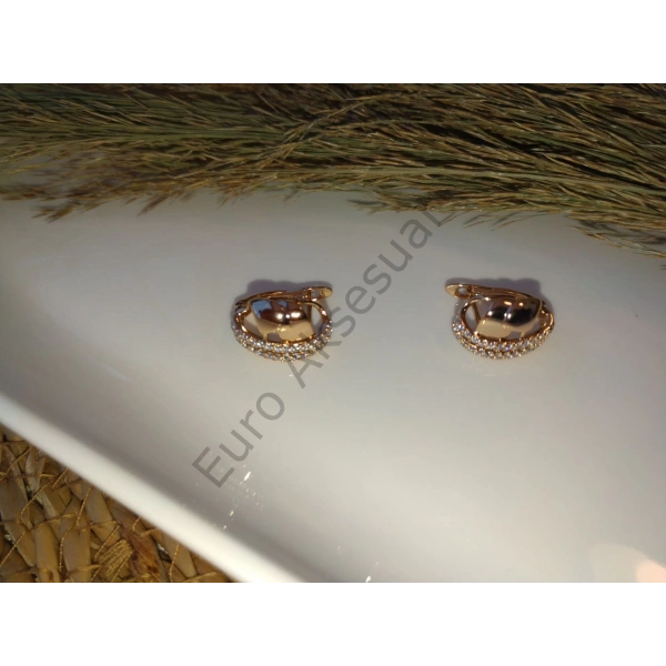 Zirkon Taşlı Vip Küpe