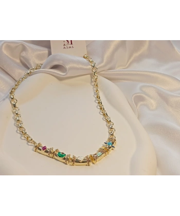 14 K Kaplama Özel Seri Renkli Plaka Kolye