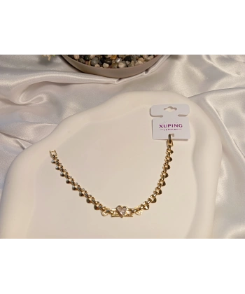 14 K Kaplama Kalp Detaylı Xuping Bileklik