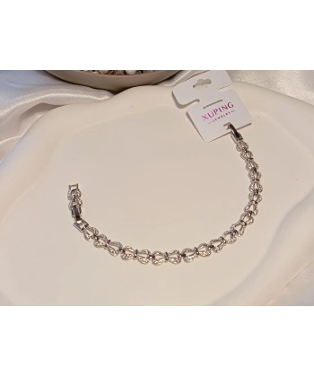 Gümüş Renk Fiyonk Detaylı Xıping Jewelry Vip Bileklik
