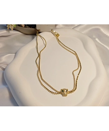 14 Ayar Altın Kaplama Safir Gözlü Panter Kolye – Euro Aksesuar