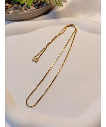 Xuping Jewelry 45 cm İnce Küp (Venetian) Zincir Kolye - Euro Aksesuar