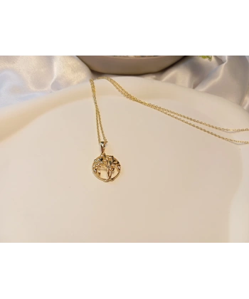 Xuping Jewelry 14 Ayar Gold Kaplama Hayat Ağacı Kolye - 45 cm