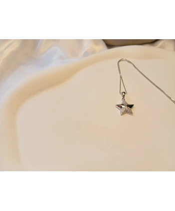 Xuping Jewelry Gümüş Renk Zirkon Taşlı Yıldız Kolye - 45 cm