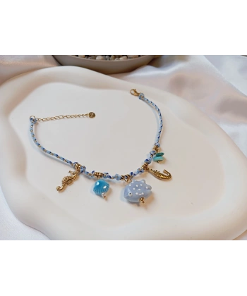 Euro Aksesuar 14K Altın Kaplama Deniz Esintisi Çelik Halhal (22-27 cm)