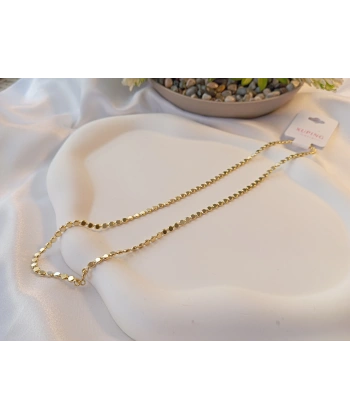 Euro Aksesuar Xuping 14 Ayar Altın Kaplama Minimalist Pullu Zincir Kolye (45cm)