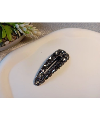 Euro Aksesuar Premium Kristal ve Markiz Taşlı Lüks Yan Toka - 7 cm Işıltılı Çıt Çıt Toka