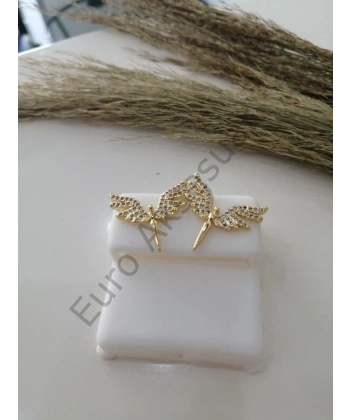 Anka Kuşu Figürlü Çelik Küpe