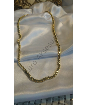 Çelik Arpa Zincir Kolye 60 cm