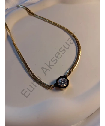 ÇELİK BALIKSIRTI MODEL KOLYE