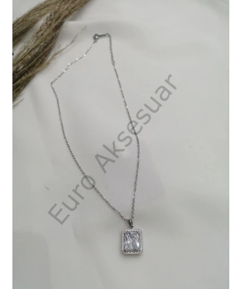 Çelik Sılver Kolye