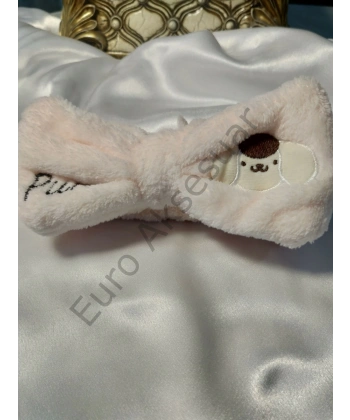 Krem Rengi Fiyonklu Saç Bandı