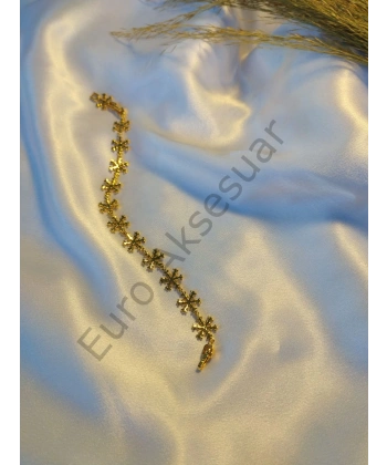 Gold Kartanesi Detaylı Vip Bileklik