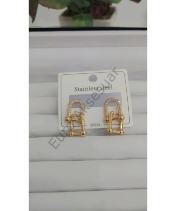 Gold Marka Model Çelik Küpe