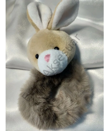 Kahverengi Tavşanlı Lastikli Toka