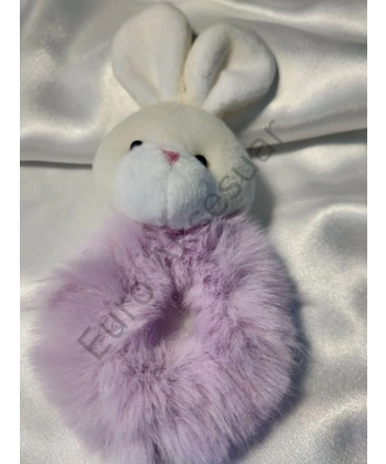 Lila Tavşanlı Lastikli Toka