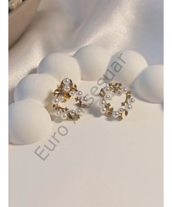 Minimal İncili Küpe