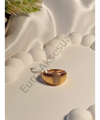 Rose Vip Yüzük - Taş Detaylı