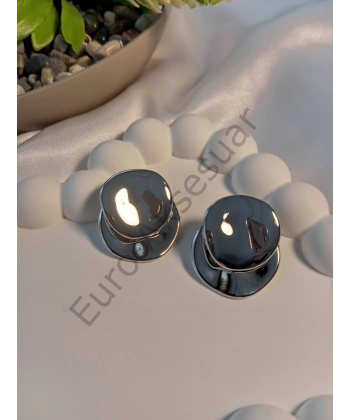 Gümüş Renk Çelik Küpe