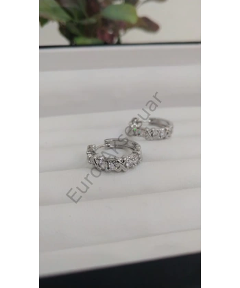 Silver Xoxo Çelik Küpe