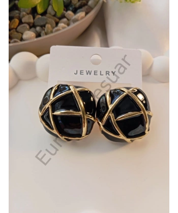 Siyah Bijuteri Küpe