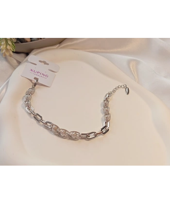 Topçuk Zincir Detaylı Xuping Jewelry Gümüş Renk Bileklik