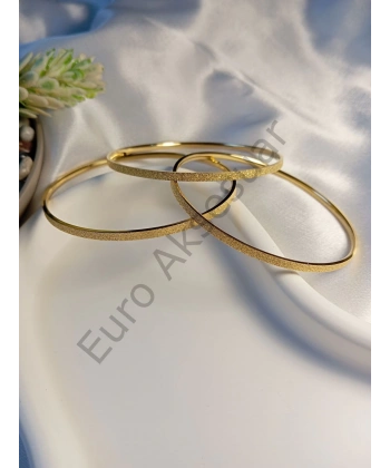 Üç Adet Simli Ajda Bilezik 65 cm