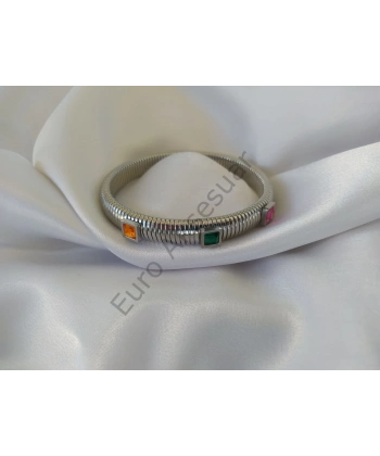 Üç Renk Taşlı Esnek Çelik Kelepçe