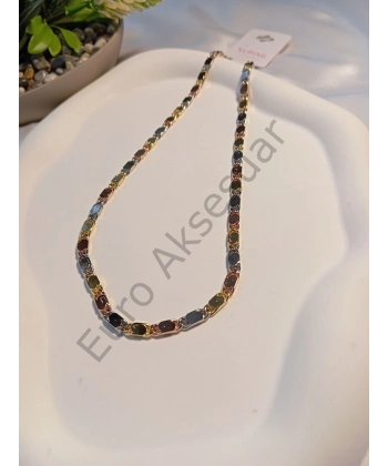 Üç Renkli Xuping Zincir Kolye