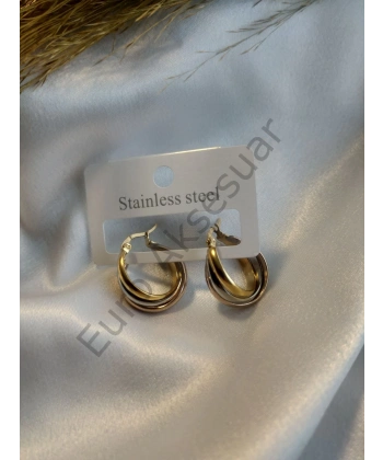 Üçrenk Asimetrik Küpe