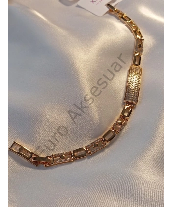 Xuping Rose Taş Detaylı Bileklik