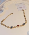 Kırmızı - Lacivert Zirkon Taşlı Vip Xuping Jewelry Bileklik