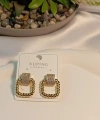 Kare Zirkon Taşlı Xuping Jewelry VIP Küpe