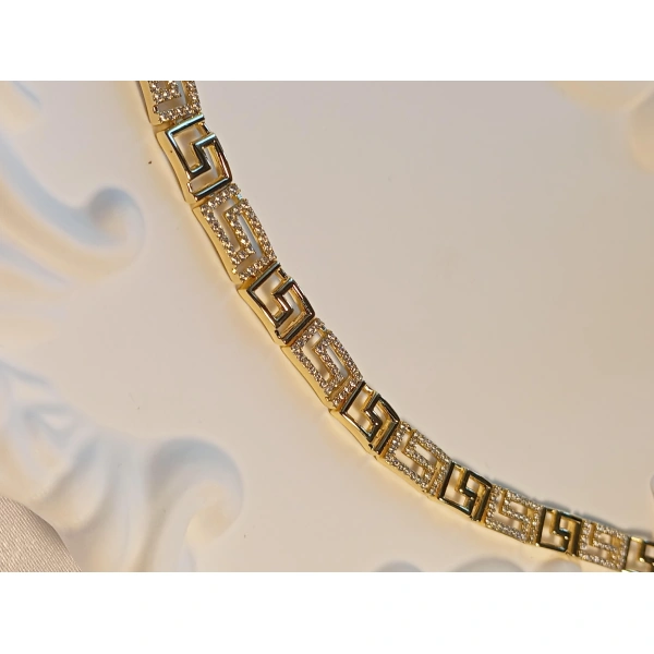 Dikdörgen Şekil Detaylı Zirkon Taşlı Vip Xuping Jewelry Bileklik