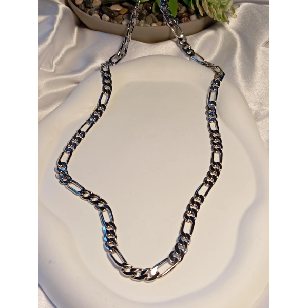 Gümüş Renk Figaro Zincir Xuping Jewelry Vip Kolye