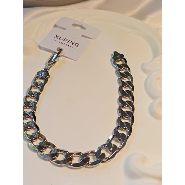 Silver Xuping Jewelry Unisex Bileklik
