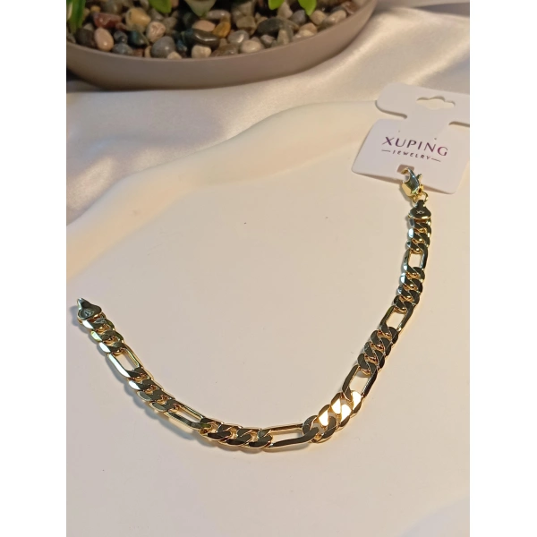 14 K zincir Detaylı Xuping Jewelry Bileklik