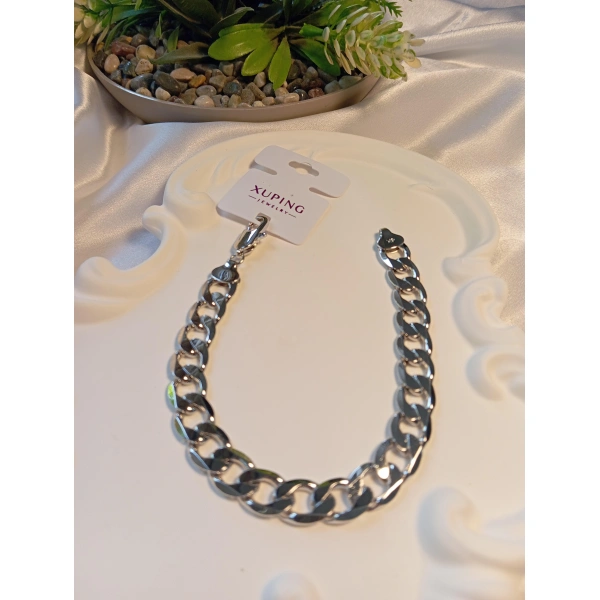 Silver Xuping Jewelry Unisex Bileklik