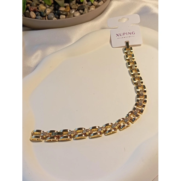 Zirkon Taşlı Kare Xuping Jewelry Vip Bileklik