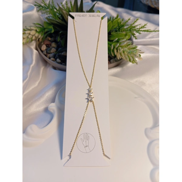 Yıldız Detaylı Vip 14 K Kaplama Şahmaran