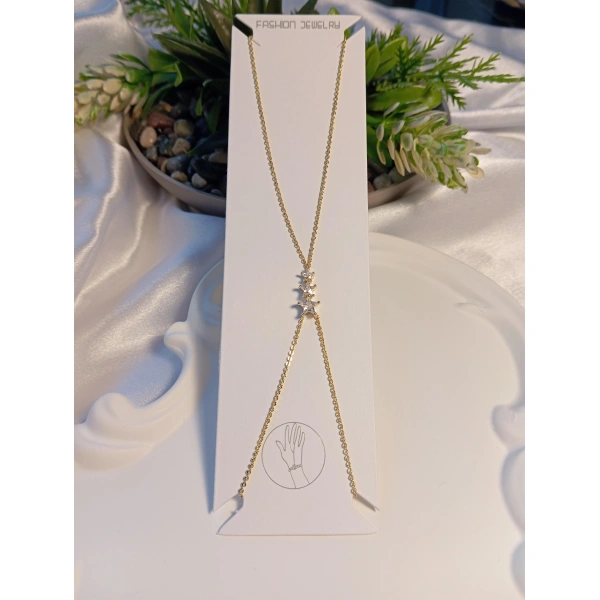 Yıldız Detaylı Vip 14 K Kaplama Şahmaran