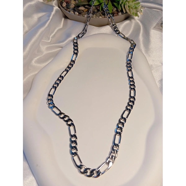 Gümüş Renk Figaro Zincir Xuping Jewelry Vip Kolye