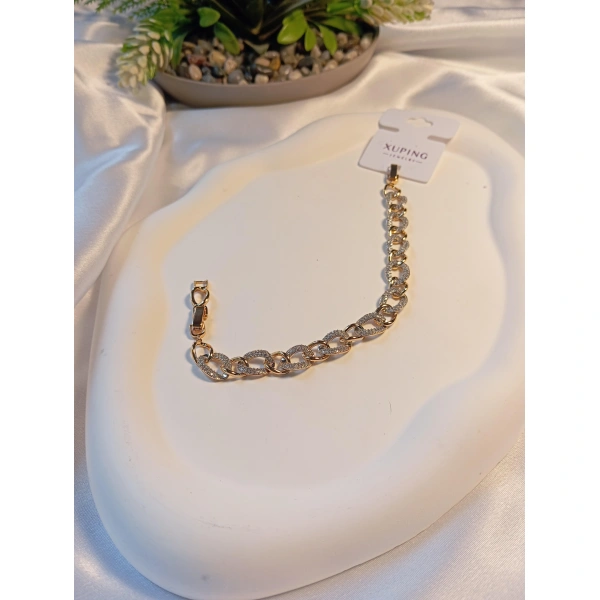 Rose Zirkon Taşlı Xuping Jewelry Vip Bileklik