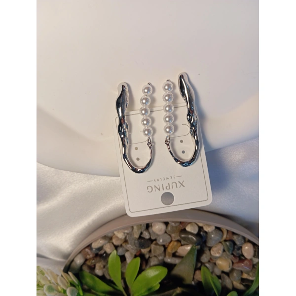 Silver İncili Xuping Jewelry VIP Küpe