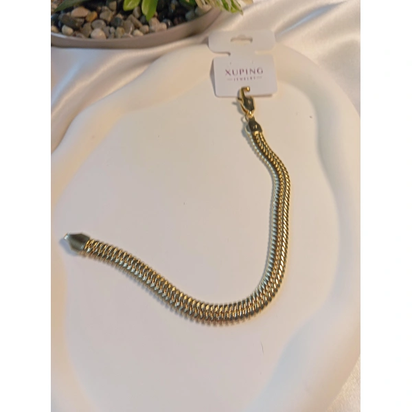 Xuping Jewelry Balık Sırtı Bileklik 14 K Kaplama 22 cm