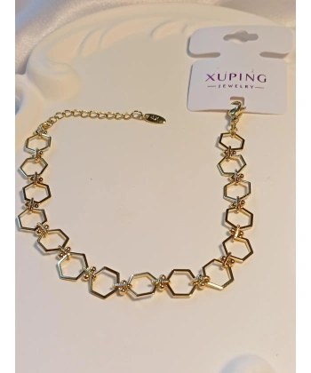 Geometrik Desenli Xuping Jewelry 14 K Kaplama Bileklik